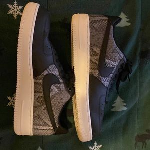 Nike Air Force one’s snake skin